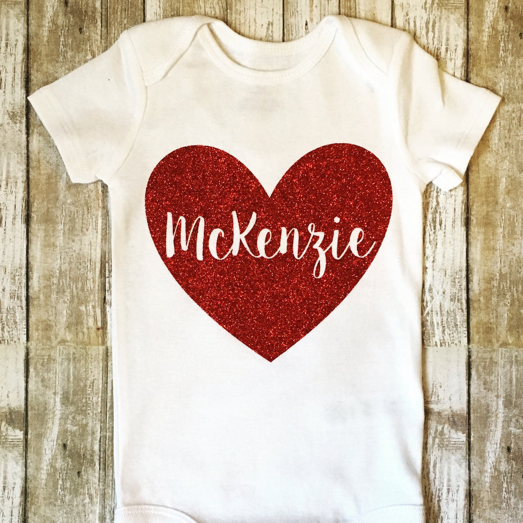 Valentine's Day heart with name thru it