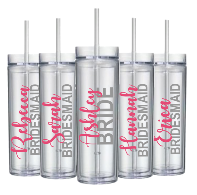 BRIDAL PARTY TUMBLERS