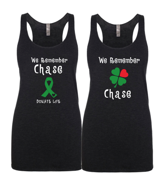 WOMANS RACERBACK TANK WE REMEMBER CHASE